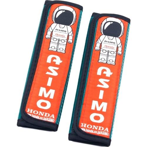 JDM Style Asimo Suede Seat Belt Cover Soft Harness Pads Shoulder Pad
