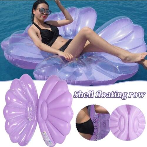 Shell Shape Floating Water Hammock Lounge Chair Swimming Pool Inflatable Float Rafts for Men Women Summer Beach Supply B2Cshop