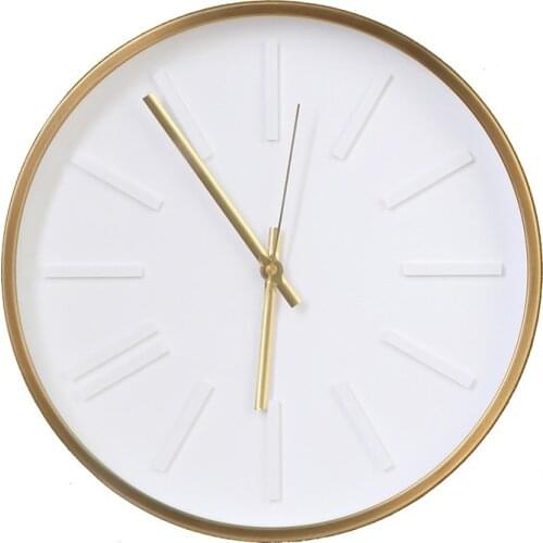 Simple Silent Wall Clock Modern Design Creative Quartz White Wall Clock Round Minimalist Wall Watches Home Decor Horloge Murale