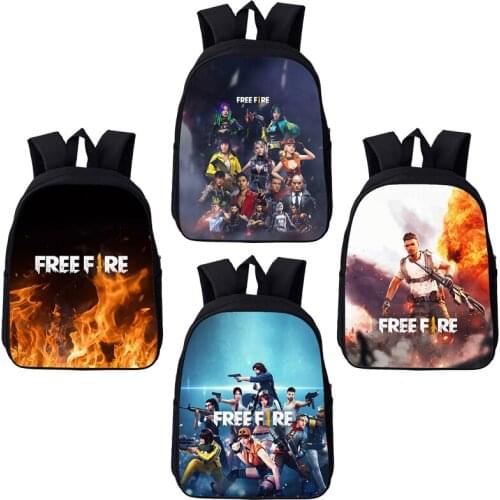 Hot Game Bags Boys 3D Print Anime Free Fire Garena Backpack Children Cartoon Schoolbags Teenagers Primary School Bag 12/16 Inch