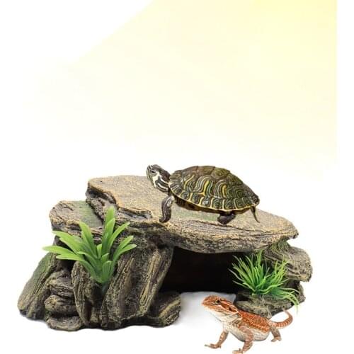 Step Ledge for Aquariums & Terrariums, Lizard Gecko Reptile Basking Platform Fish Cave Fish Tank Aquarium Ornament