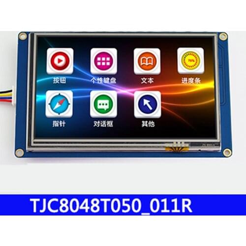 TJC8048T050_011R 5-inch USART HMI serial port configuration screen with font picture TFT LCD display module