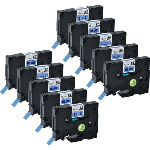 12mm Tze Tape Tze531 Compatible for Brother Label Printer Tze-531 Tze 531 P-touch Label Maker 12mm*8m Black on Blue
