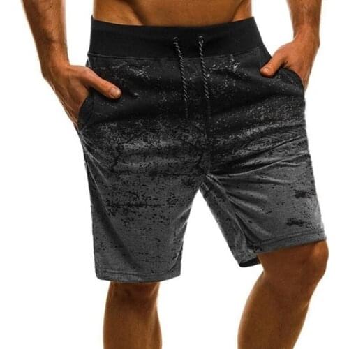 2021 Comfortable Mens Casual Camouflage Shorts Personalized Ink Splashing Printing and Dyeing Fitness Sports Jogging Shorts
