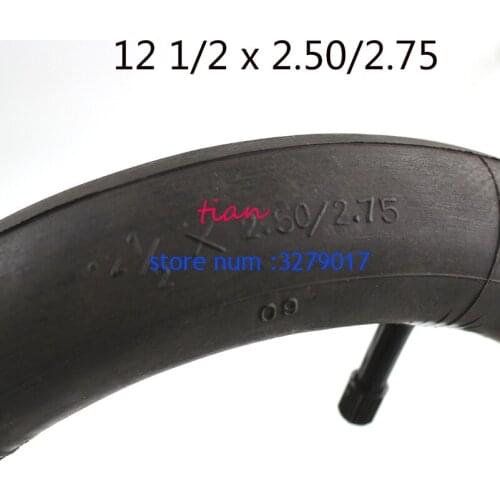 Inner Tube 12 1/2X2.50 2.75 Right Angle Valve Stem for pocket Bike Scooter Moped 49CC Rear/front Tire Innertube