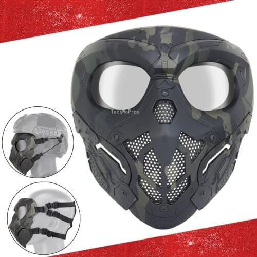 Military Airsoft Protection Mask Breathable Hunting Shooting Combat Sports Face Mask Army Tactical Paintball Full Face Mask