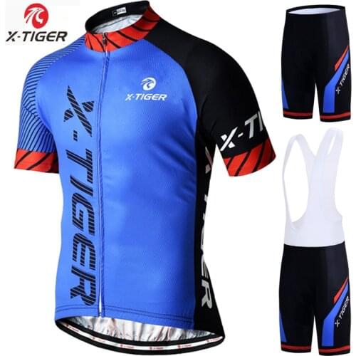 X-Tiger Pro Summer Cycling Set Bicycle Jerseys Breathable Mountain Bike Clothing Maillot Ropa Ciclismo Cycling Jersey Set