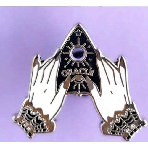 YAOJIE Divination Oracle Ouija Board Supernatural Enamel Brooch Pin Hat Bag Lapel Pins Badges Fashion Jewelry Accessories