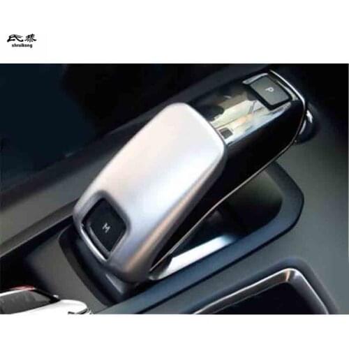 1pc ABS carbon fiber grain Gear lever decoration cover for 2017-2019 Citroen C5 AIRCROSS