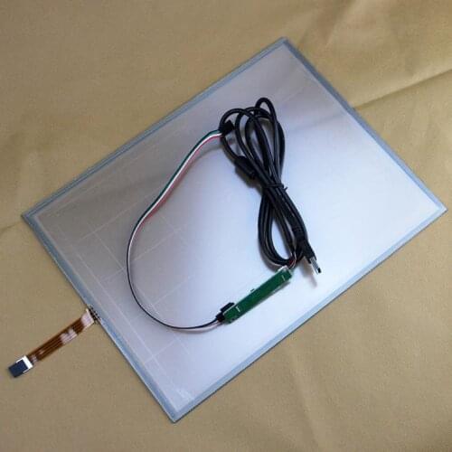15 inch 322*247mm 4wire Resistive Industry Touch screen Panel Digitizer+USB Controller For 4:3 LCD Control in Business Machines