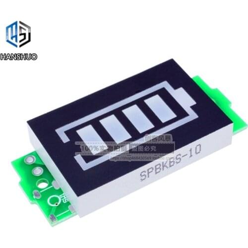1S Single 3.7V Lithium Battery Capacity Indicator Module 4.2V Blue Display Electric Vehicle Car Battery Power Tester Li-p Li-ion