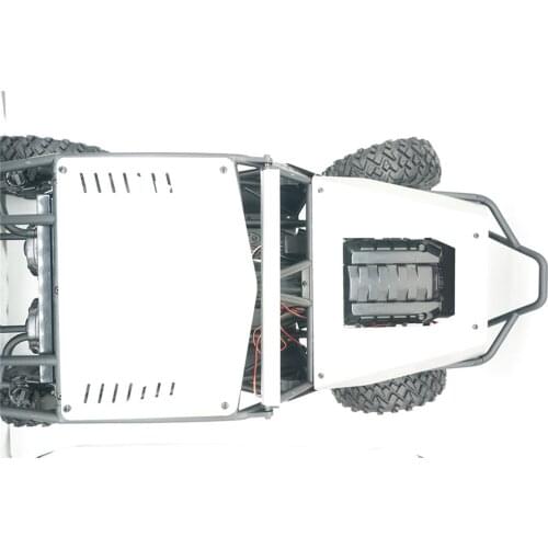 6pcs Metal Car Body Armor Side Panel Hood Cover for CROSSRC UT4 1/7 RC Rock Crawler Car Modification Kits Stainless Steel Plate