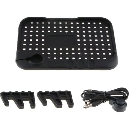 Car Part Cell Phone Mount Holder GPS Anti Skid Mat No Slip Pad With Charging Cable