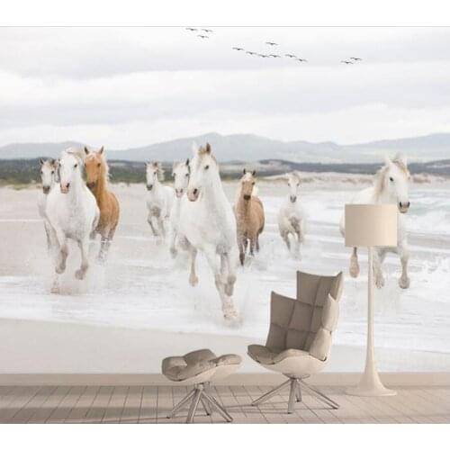 Running Horse Custom 3d Wallpapers for Living Room Wall Paper Papers Home Decor Murals 3 d Wallpaper Peel and Stick Contact Roll