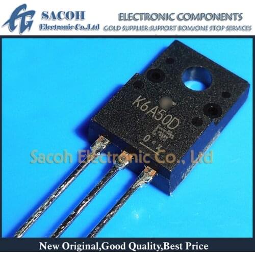 Free Shipping 10Pcs TK6A50D K6A50D or TK6A53D or TK6A55DA or TK6A45DA TO-220F 6A 500V Power MOSFET