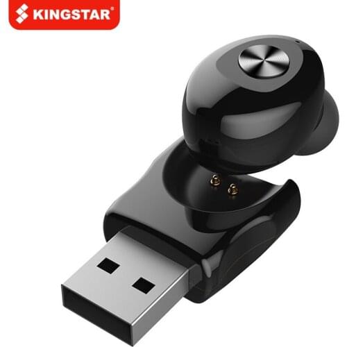 KINGSTAR Bluetooth Wireless Single Headset 5.0 Single Headset With Mic Stereo Compatible With All Bluetooth Devices