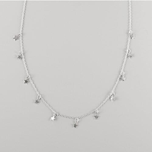 BOAKO Mini Star Necklace For Women 2020 Silver 925 Jewelry Necklace Charms Chains For Jewelry Choker Bijoux Femme #19