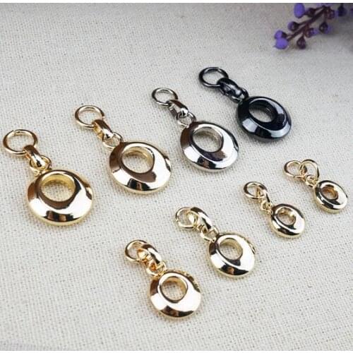 Boutique pull-tabs / zipper head accessories handmade DIY luggage clothing accessories metal jewelry gold pendant pendant