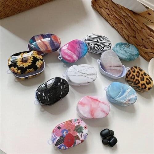 Luxury Marble Leopard Floral Earphone Case For Xiaomi Redmi Airdots S Earphone Case for Xiaomi MI Redmi AirDots Headset Cover