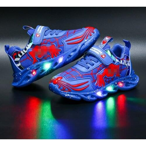 Children Led Light Up Shoes Luminous Sneakers for Girls Kid Glowing Casual Shoes Boys Sneakers Boy Girl Cartoon Led Light Shoes
