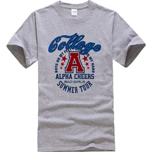 Gollege Alpha Cheers T Shirt Men Women Cotton College Winds T-Shirt Cotton Graphic Tops Humorous Cool Tees