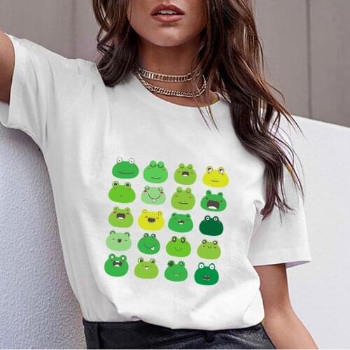 Karl Jacobs Frog Kawaii Women T Shirts Dream Team Merch Print Tshirts Summer Harajuku Tee T-shirt Female Clothing Streetwear Top