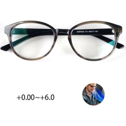Italy handmade acetate blue light blocking reading glasses women computer glasses anti-reflective anti-radiation 0~+6.0