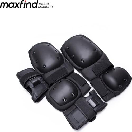 Maxfind Gear Hand Elbow Knee Protective Pads Wrist Guards 6 In 1 Skateboarding, Biking, Riding, Cycling and Sport Protection