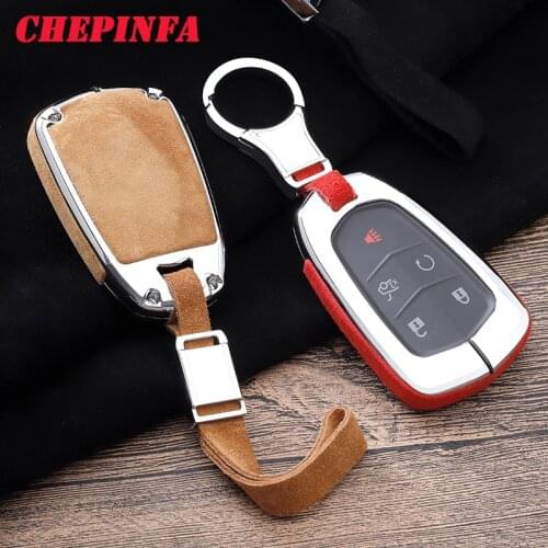 Metal Car Key Cover Case Shell For Cadillac ATS-L XTS XT5 CTS CT6 ATS 28T SRX Escalade Remote Fob keychain