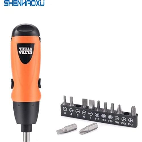 Mini Screwdriver Electric 6V Battery Cordless Portable Screwdriver Drill Tool Electric Screwdriver 11Pcs Bits Accessories