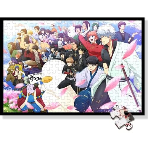 Gintama jigsaw puzzle 300 500 1000 pieces adult Sakata Gintoki Wooden puzzles educational toys Adornment picture gift