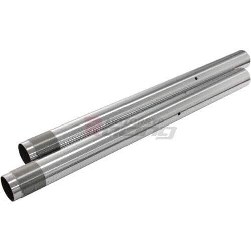 Front Fork Pipe For Yamaha R1 2007-2008 Inner Fork Tubes 43mm Silver Pair