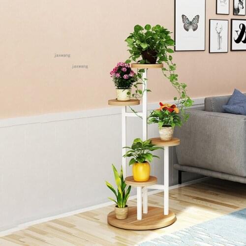 Bedroom Apartment Flower Shelf Decoration Hotel Lobby Multi-layer Flower Pot Rack Indoor Balcony Living Room Floor Plant Stands