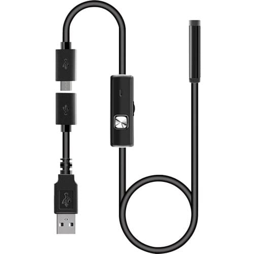 7mm Mobile Phone Endoscope Waterproof Pipe USB 6LED Industrial Snake Camera