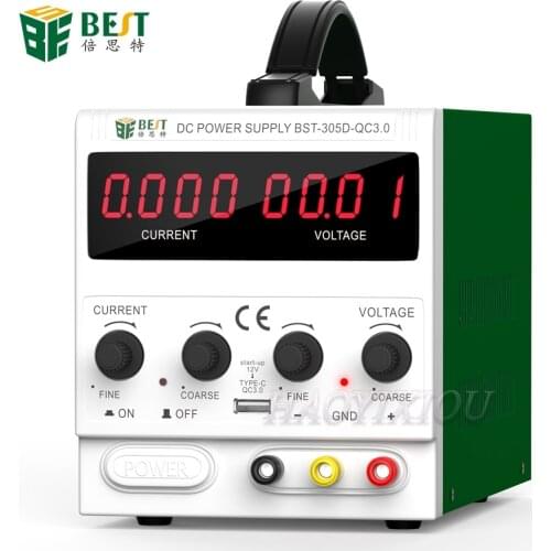 BST-305D New 30V 5A AC DC Adjustable Switching LED Power Supply With USB Ports Mobile Phone Repair Tools