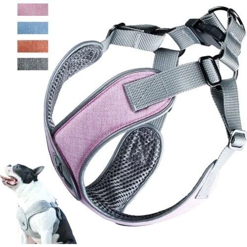 Dog Chest Reflector Strap Traction Rope Vests Dog Chains Dog Ropes collars X type Pet Collar Adjustable Soft Comfort Pet Product