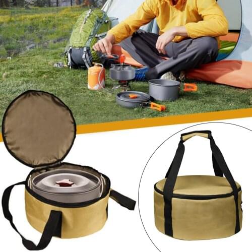 Outdoor Cookware Storage Bag Tableware Carrying for Camping Multifunctional