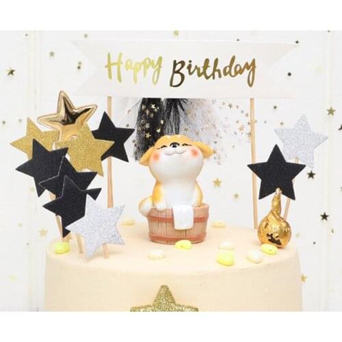 Funny Realistic Resin Cartoon Shiba Inu Figurine for Home Office Decor