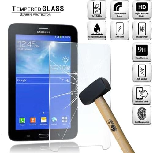 Tablet Tempered Glass Screen Protector Cover for Samsung Galaxy Tab 3 Lite T111 Tempered Film Anti-Screen Breakage Anti-Scratch
