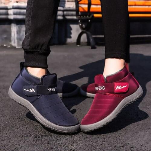 Womens Shoes Winter Chunky Shoes For Woman Keep Warm Womens Boots Winter Snow Ankle Boots Woman Men Shoes 36-45 Zapatos Mujer