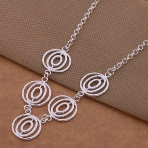 AN524 Wholesale silver plated Necklaces for women&men silver 925 jewelry fashion jewelry pendant /bjuakbba auqajlxa