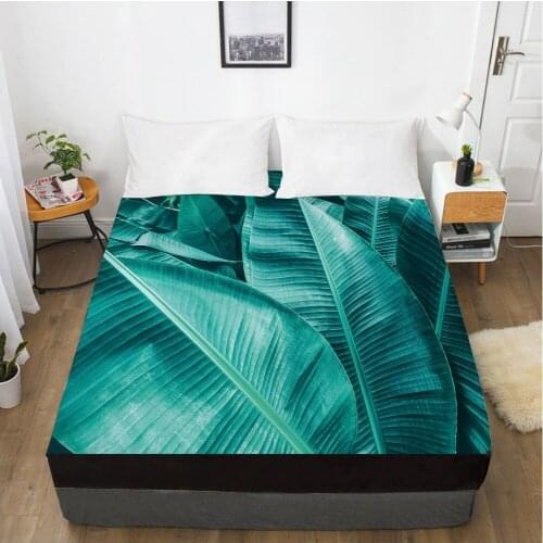 1pc bed sheet Elastic fitted sheet With An Elastic Band 150/180/200/160*200 Mattress Cover Double Bed cover nordic Bayeux