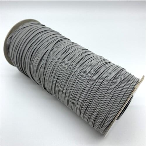 3mm 7mm 10mm 5yards/Lot Grey High Elastic Sewing Elastic Band Fiat Rubber Band Waist Band Stretch Rope Elastic Ribbon