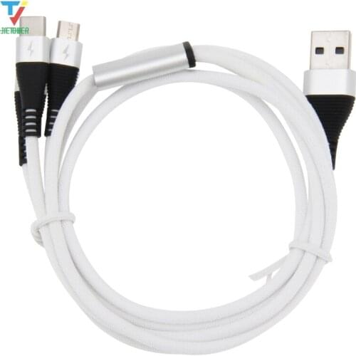 100pcs 3 In 1 USB Cable for IPhone 6 7 8 X XR Samsung S7 Xiaomi Fast Charge Charger Micro USB Type C Android Phone Cable Cord