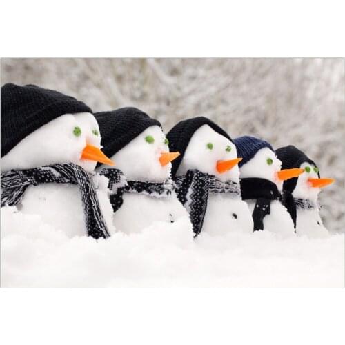 The custom 3D murals, 3d snowmen snow wallpapers ,the living room sofa TV wall bedroom wall paper