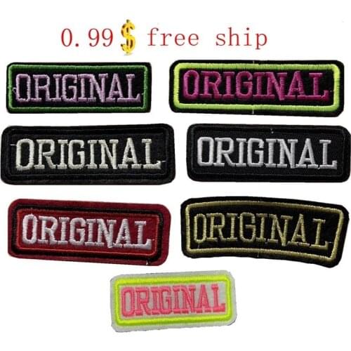 7 Color Original Patch Iron On Patch Embroidery Applique Embroidered Patch For Jacket Diy