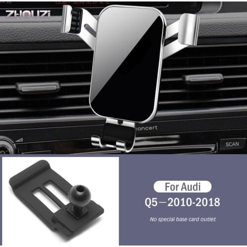 Car Mobile Phone Holder Special Air Vent Mounts Stand GPS Gravity Navigation Bracket For Audi Q5 2010-2018 Car Accessories
