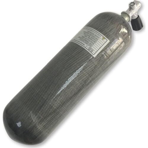 2018 New 6.8L 300bar 4500psi mini scuba tank composite diving cylinder carbon fiber tank with valve Drop Shipping