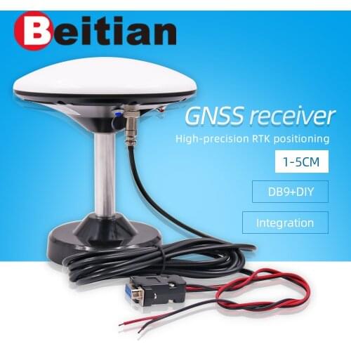BEITIAN high precision RTK GNSS GPS receiver RS232 level 3m DB9 female external 5V power cord BT-920DN