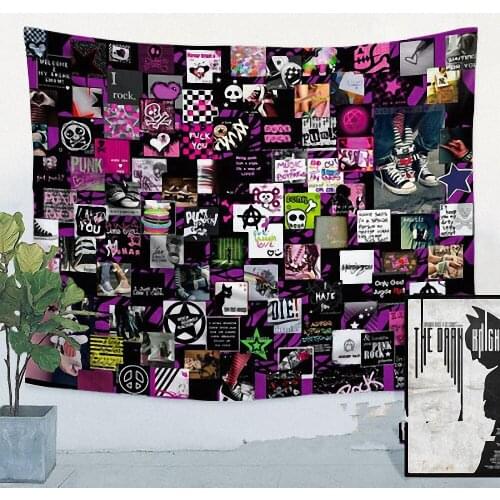 Classic Rock Band Icon Music Flag Banner Cloth Art Retro Poster Tapestry Wall Sticker Hanging Painting Bar Cafe Home Decor